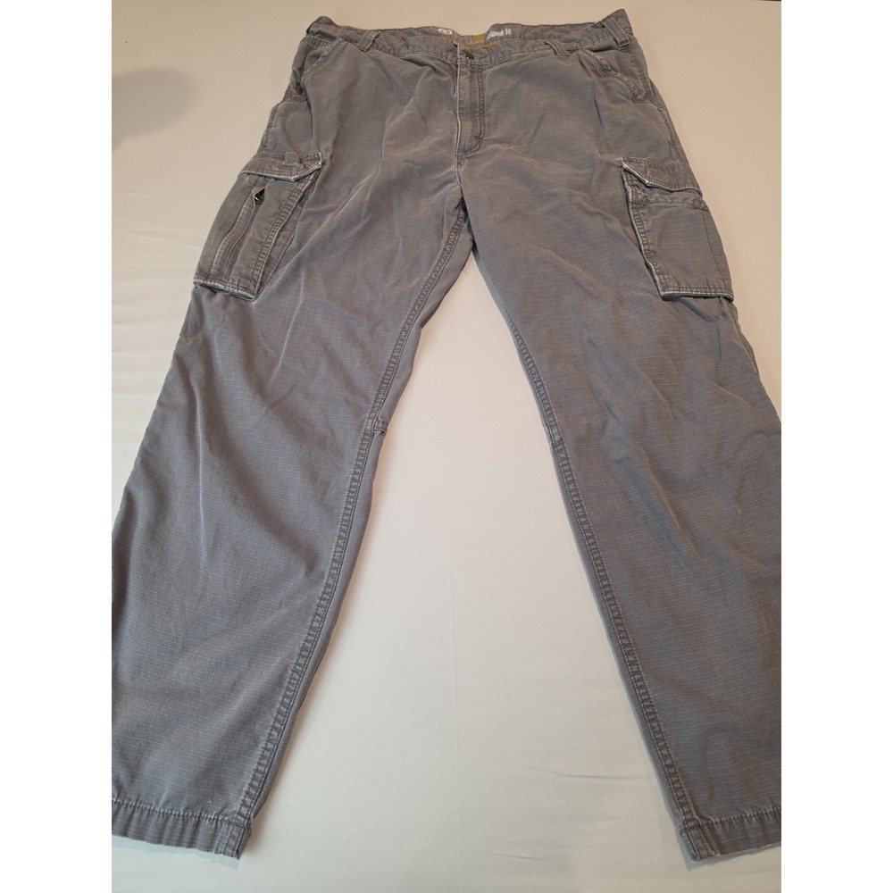 Carhartt Mens 42 X 32 Relaxed Fit Rip Stop Cargo Pants Gray